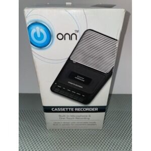ONN ONA13AV504 Cassette Player & Recorder - Black Complete Set Microphone Plug